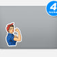 Rosie The Riveter Vinyl Stickers