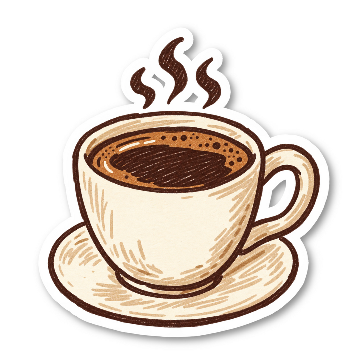 Coffee Stickers Vinyl Sticker