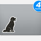 Dog Silhouette Vinyl Stickers