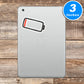 1 Percent Battery Vinyl Stickers