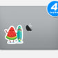 Watermelon Surboarding Vinyl Stickers