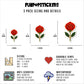 Red Rose Vinyl Stickers