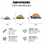 California Retro Rainbow Vinyl Stickers