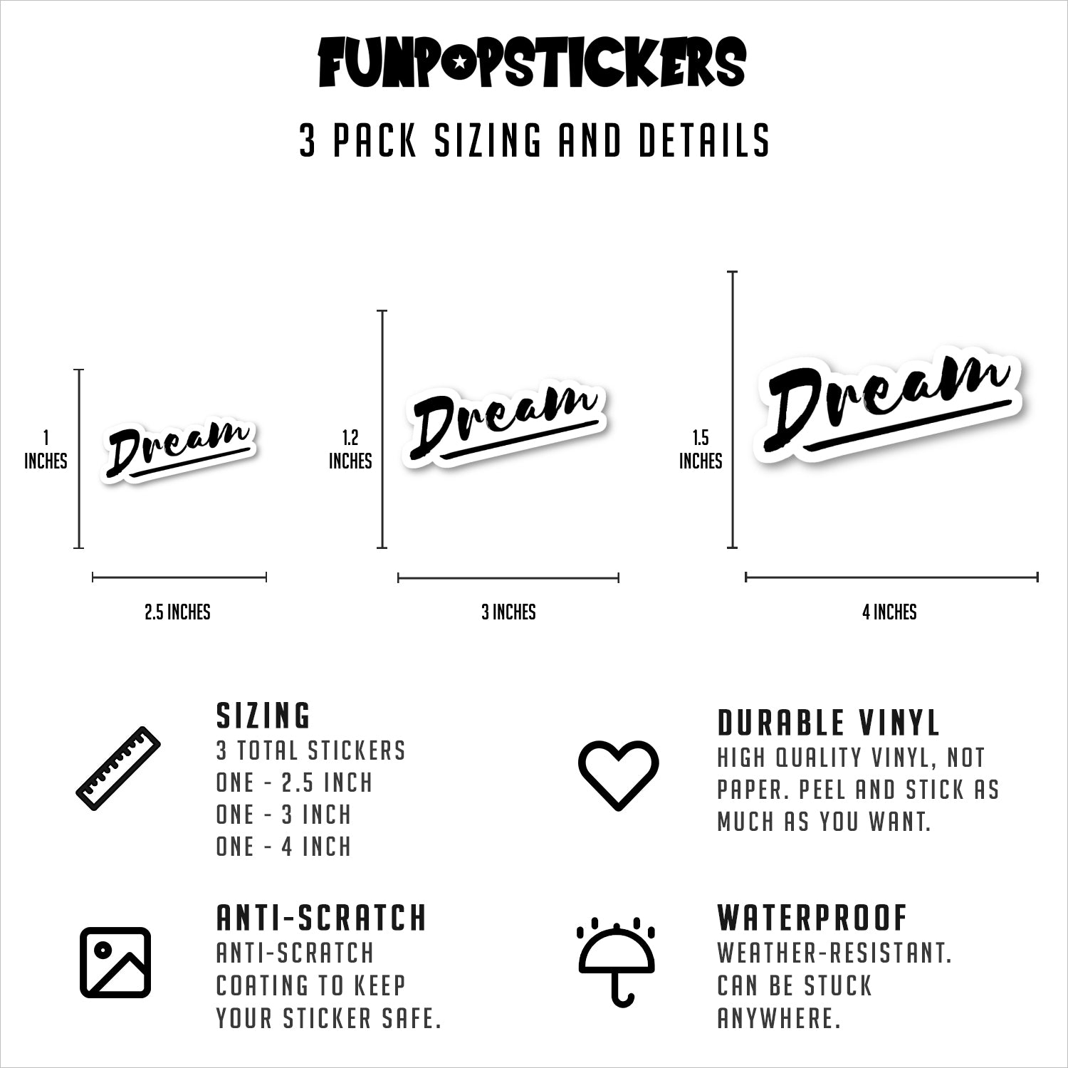 Dream Vinyl Stickers