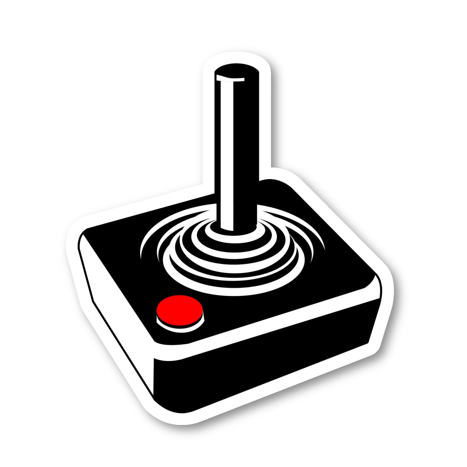 Video Game Retro Joystick Vinyl Sticker