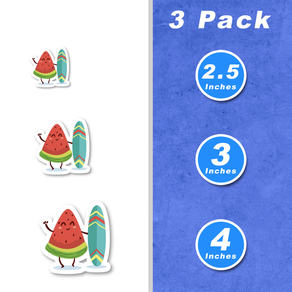 Watermelon Surboarding Vinyl Stickers