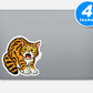 Scared Cat Sticker Vinyl Stickers