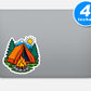Camping Stickers Vinyl Stickers
