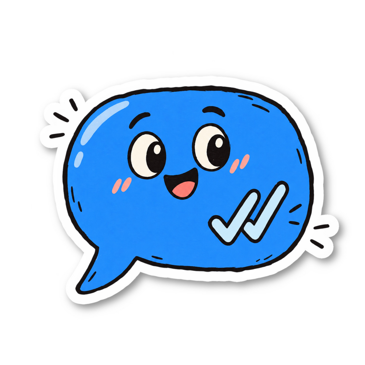 Leaving You On Read Text Message Bubble Vinyl Sticker