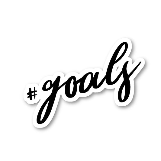 Goals Hashtag Vinyl Sticker