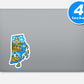 Rhode Island Vinyl Stickers