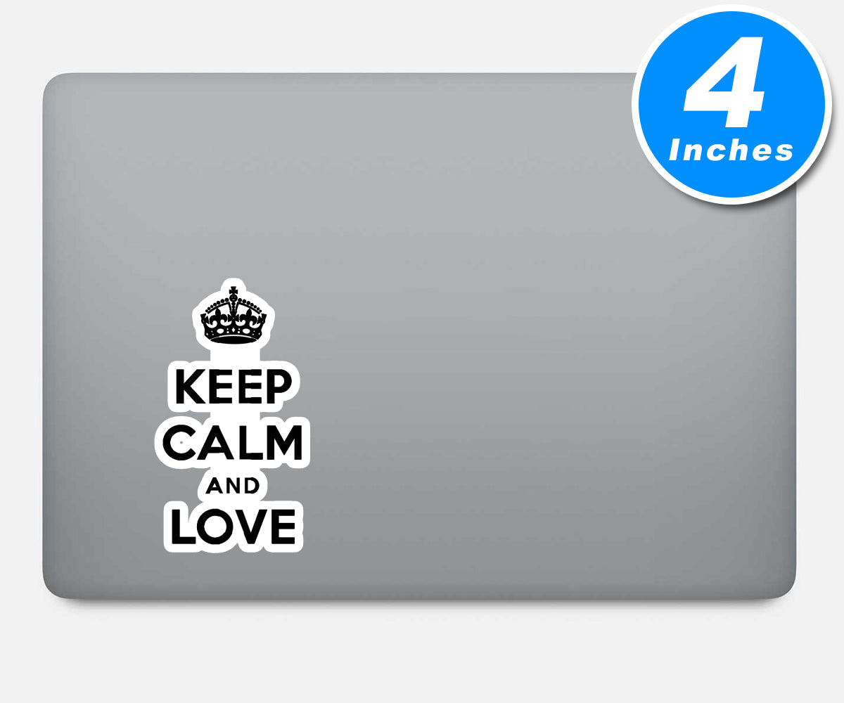 Keep Calm And Love Vinyl Stickers