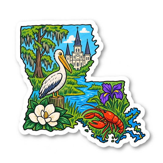 Louisiana Vinyl Sticker