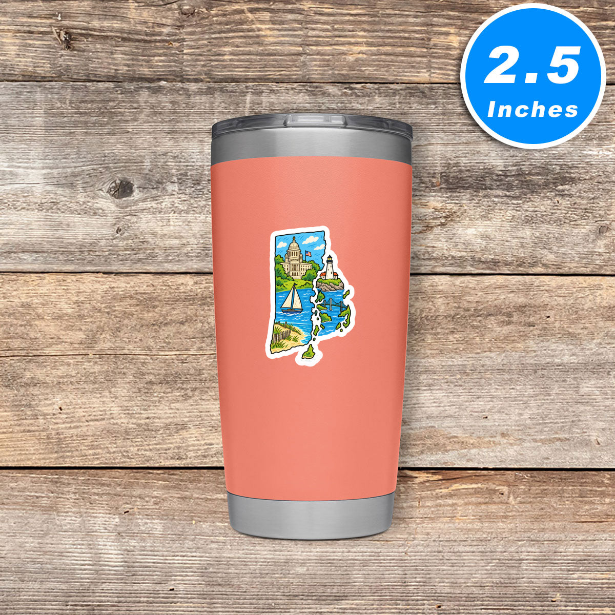 Rhode Island Vinyl Stickers