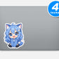 Anime Inspired Chibi Character Sticker Vinyl Stickers