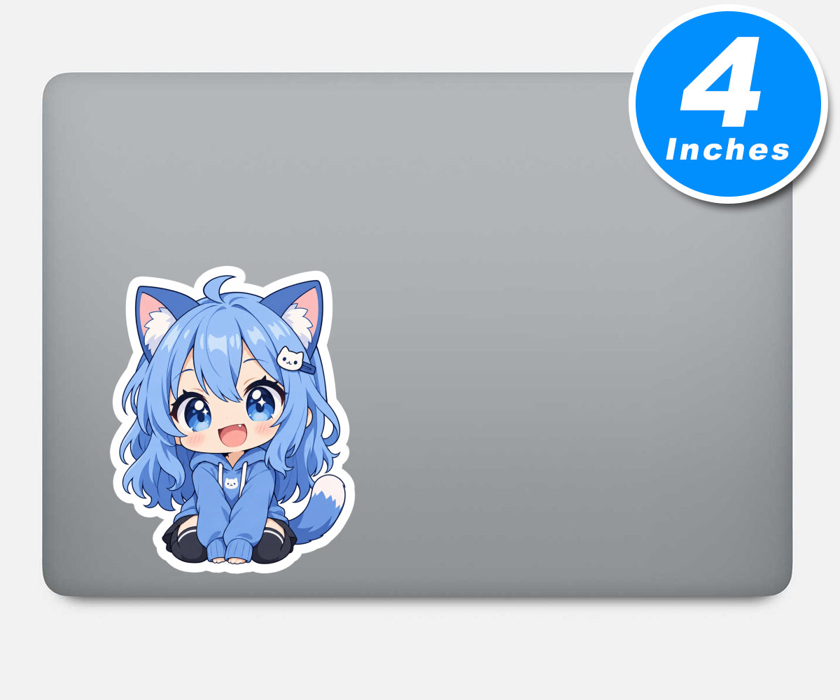 Anime Inspired Chibi Character Sticker Vinyl Stickers