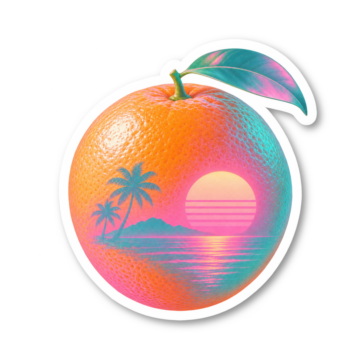 Orange Stickers Vinyl Sticker