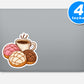 Conchas And Coffee Sticker Vinyl Stickers