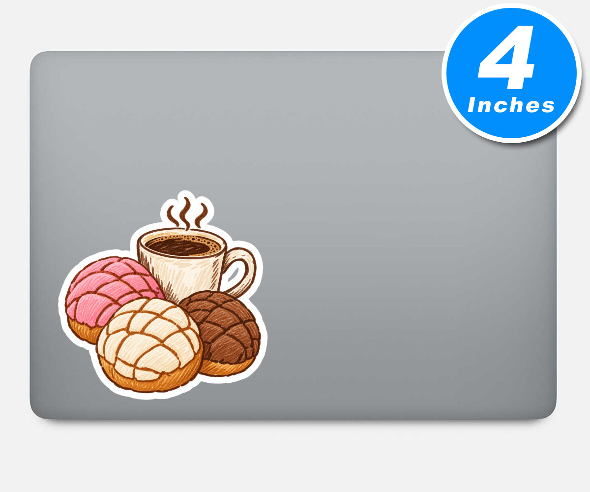 Conchas And Coffee Sticker Vinyl Stickers