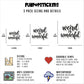 Weird Is Wonderful Quote Vinyl Stickers