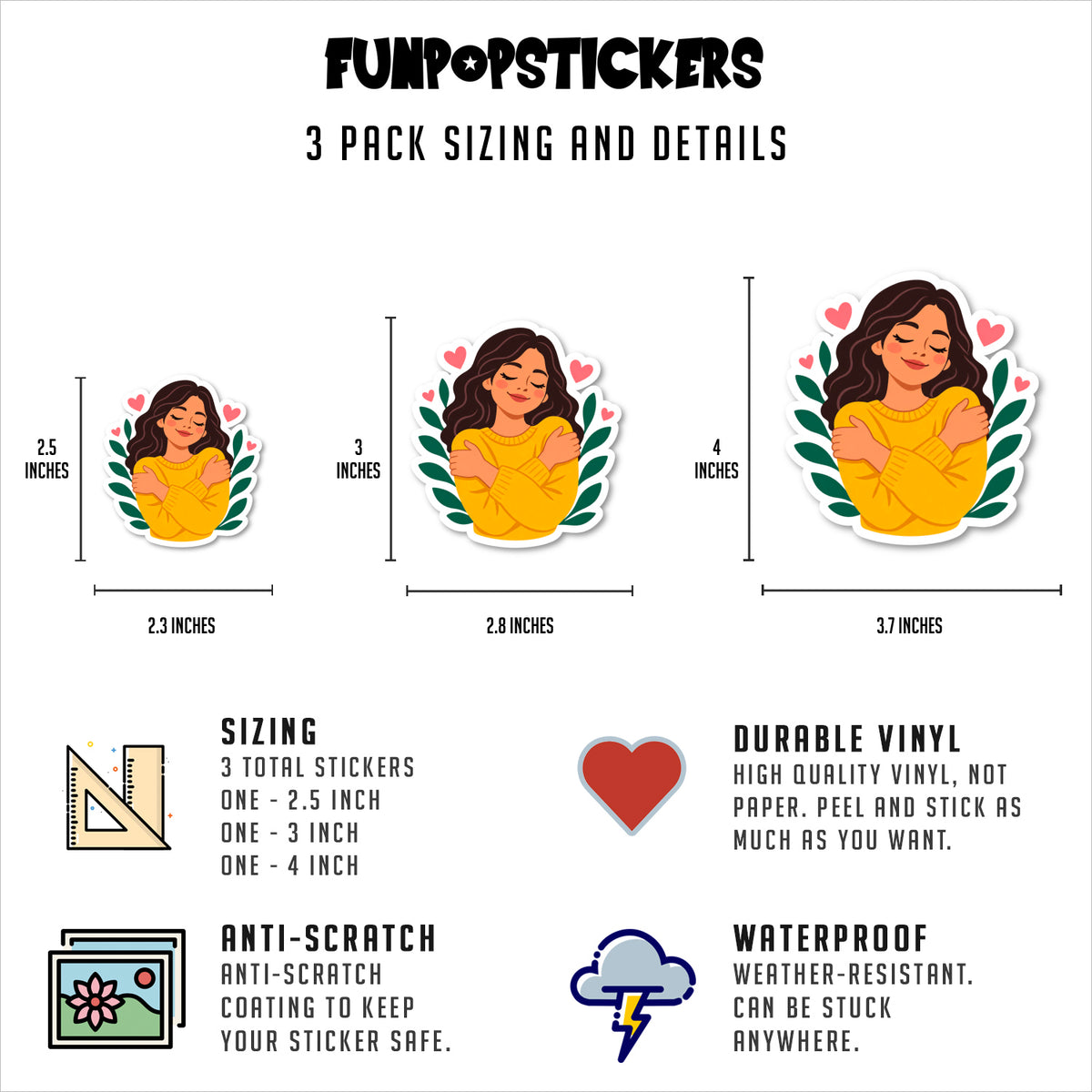 Mental Health Affirmation Stickers Vinyl Stickers