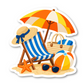 Beach Vacation Stickers For Scrapbooks Vinyl Sticker