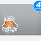 Social Battery Low Quote Vinyl Stickers
