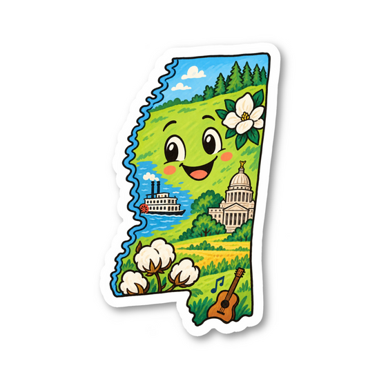 Mississippi Vinyl Sticker