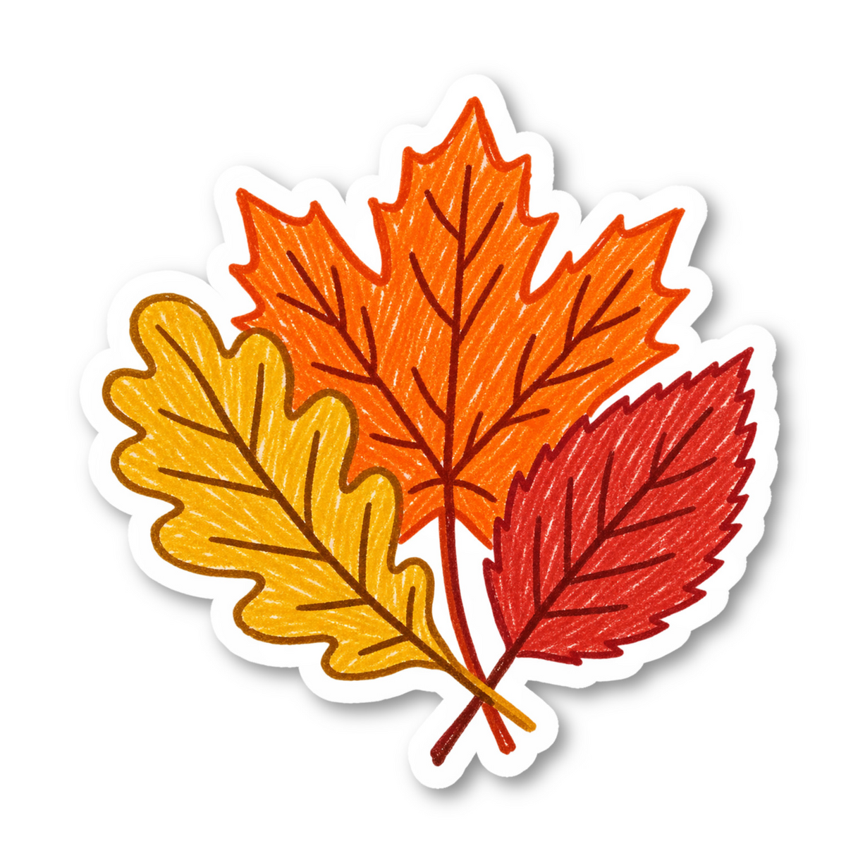 Fall Leaves Vinyl Sticker