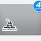 Dont Tred On Me Gadsen Snake Vinyl Stickers