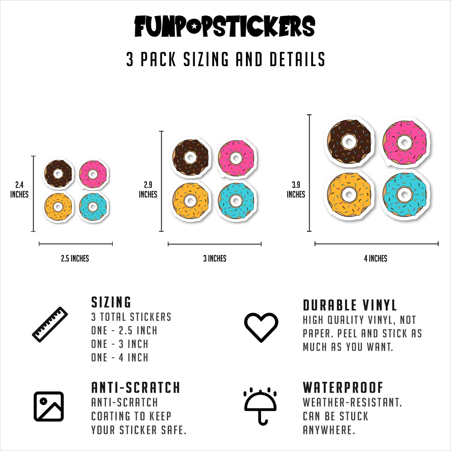 Donuts Vinyl Stickers