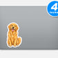 Golden Retriever Stickers Vinyl Stickers