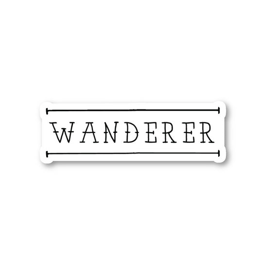 Wander Vinyl Sticker