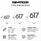 Boston Massachusetts 617 Area Code Vinyl Stickers