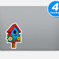 Hand-drawn Birdhouse Garden Sticker Vinyl Stickers