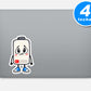 1 Percent Battery Vinyl Stickers