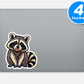 Raccoon Stickers Vinyl Stickers