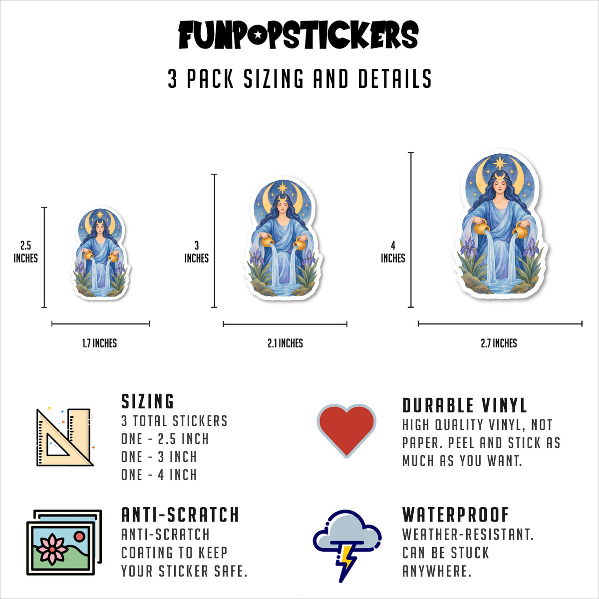 Tarot Stickers Vinyl Stickers