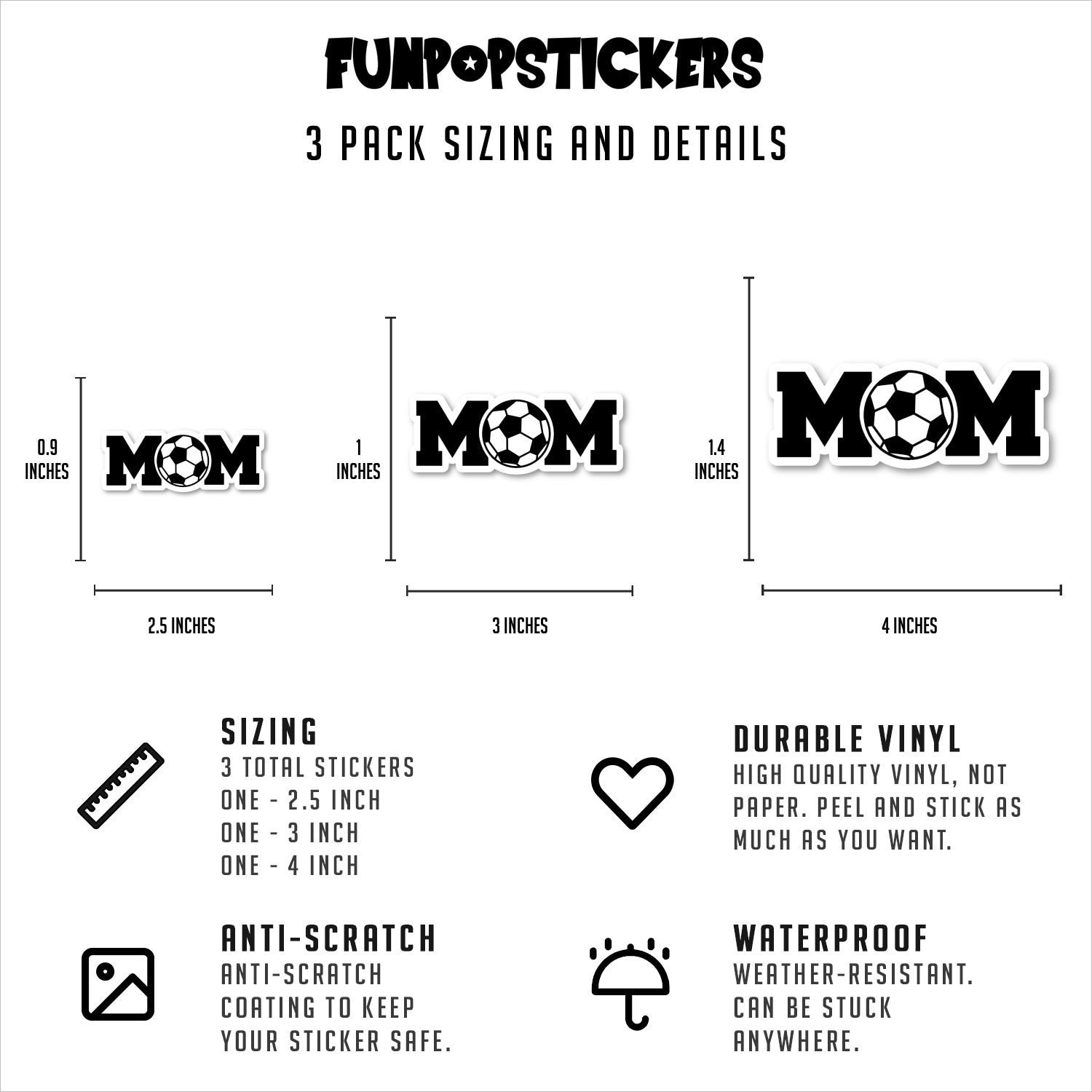 Soccer Mom Vinyl Stickers
