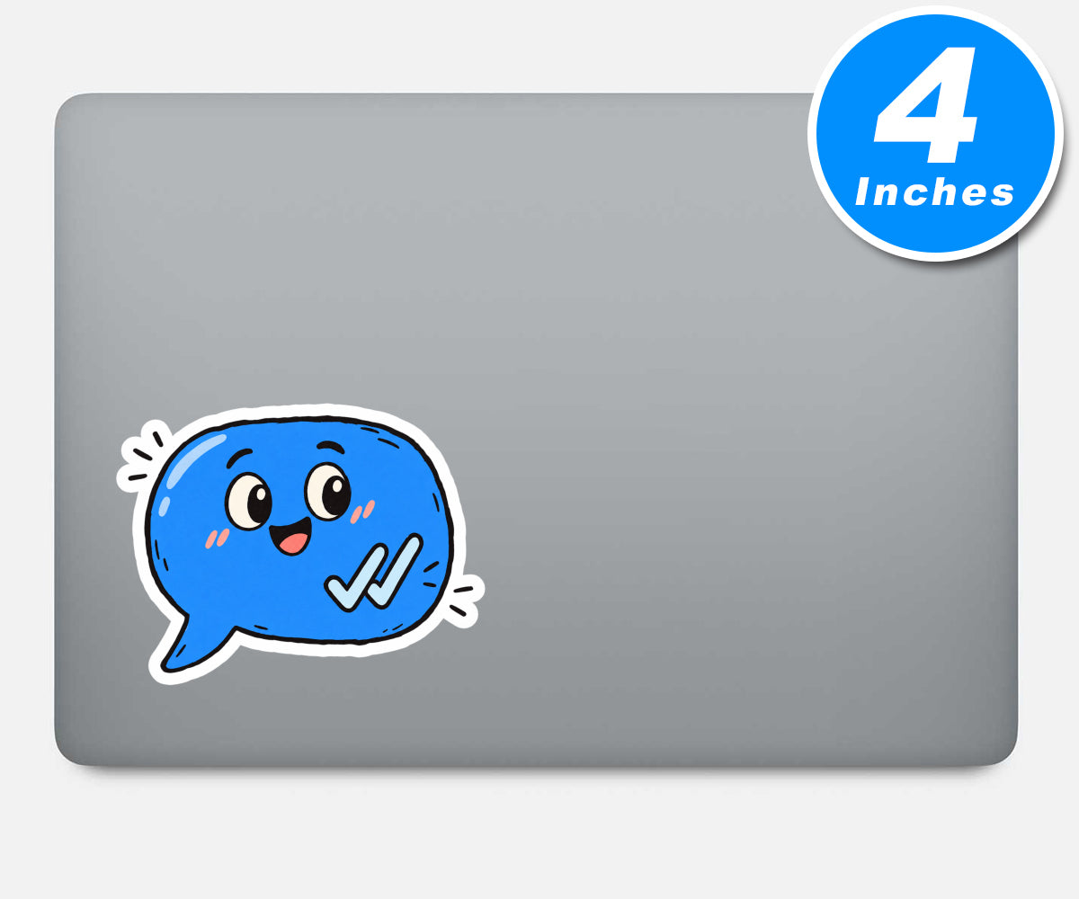 Leaving You On Read Text Message Bubble Vinyl Stickers