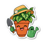 Funny Gardening Stickers For Plant Lovers Vinyl Sticker