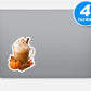 Fall Beverages Vinyl Stickers