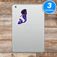 Black Mermaid Stickers Vinyl Stickers