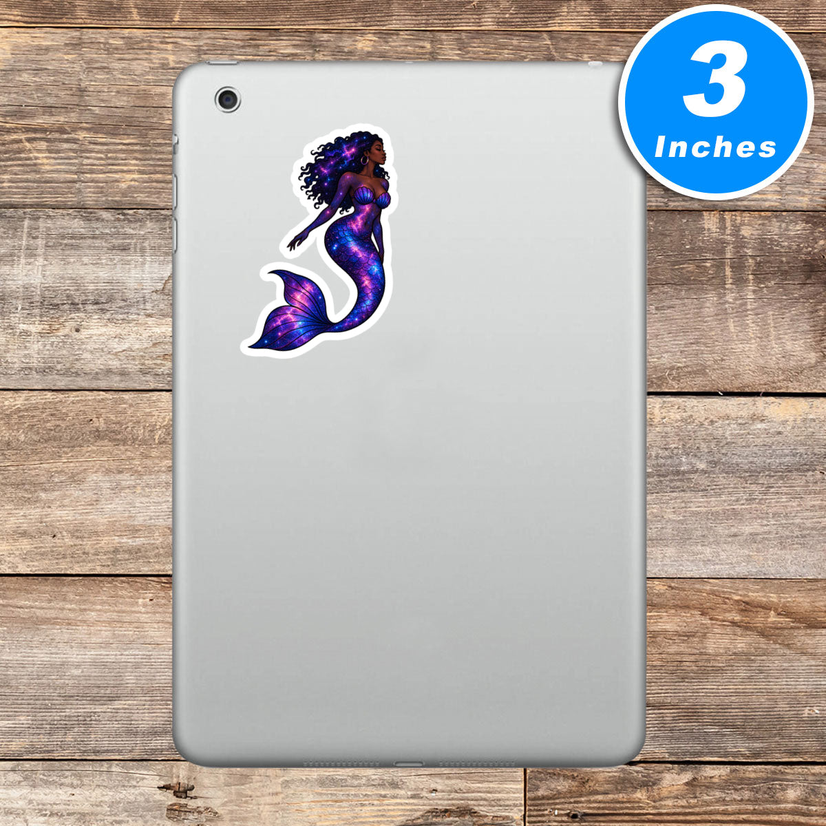 Black Mermaid Stickers Vinyl Stickers