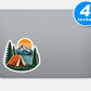 Retro Camping Stickers For Water Bottles Vinyl Stickers
