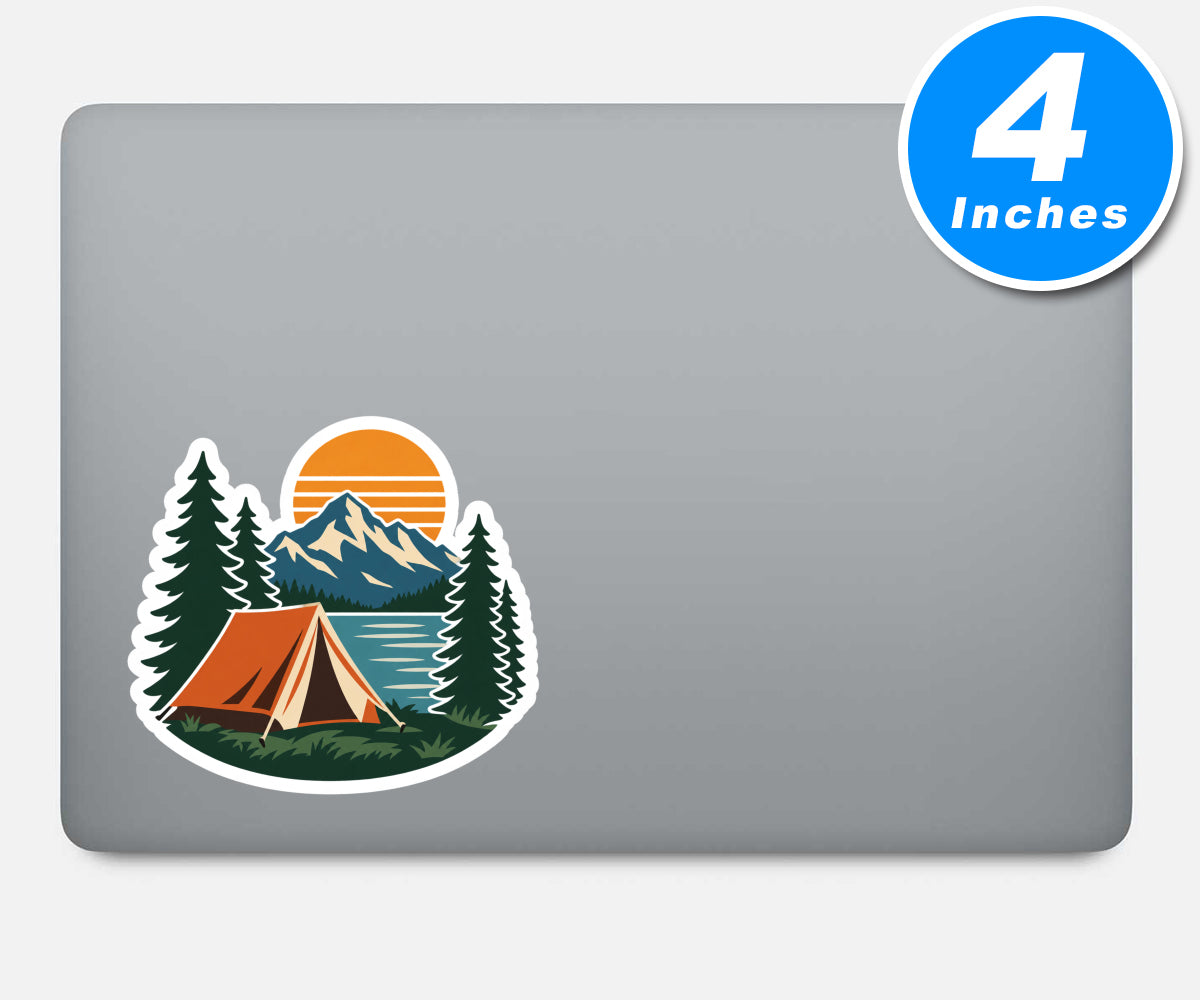 Retro Camping Stickers For Water Bottles Vinyl Stickers