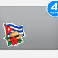 Cuban Pride Stickers Vinyl Stickers