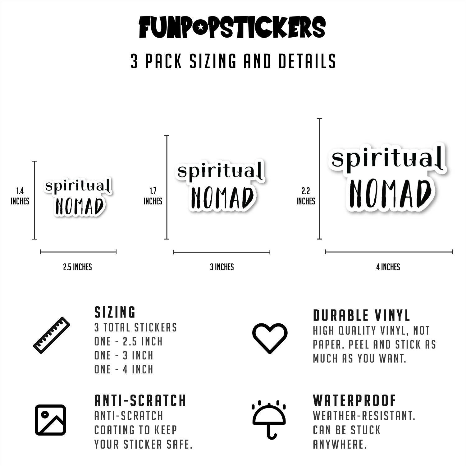 Spiritual Nomad Vinyl Stickers