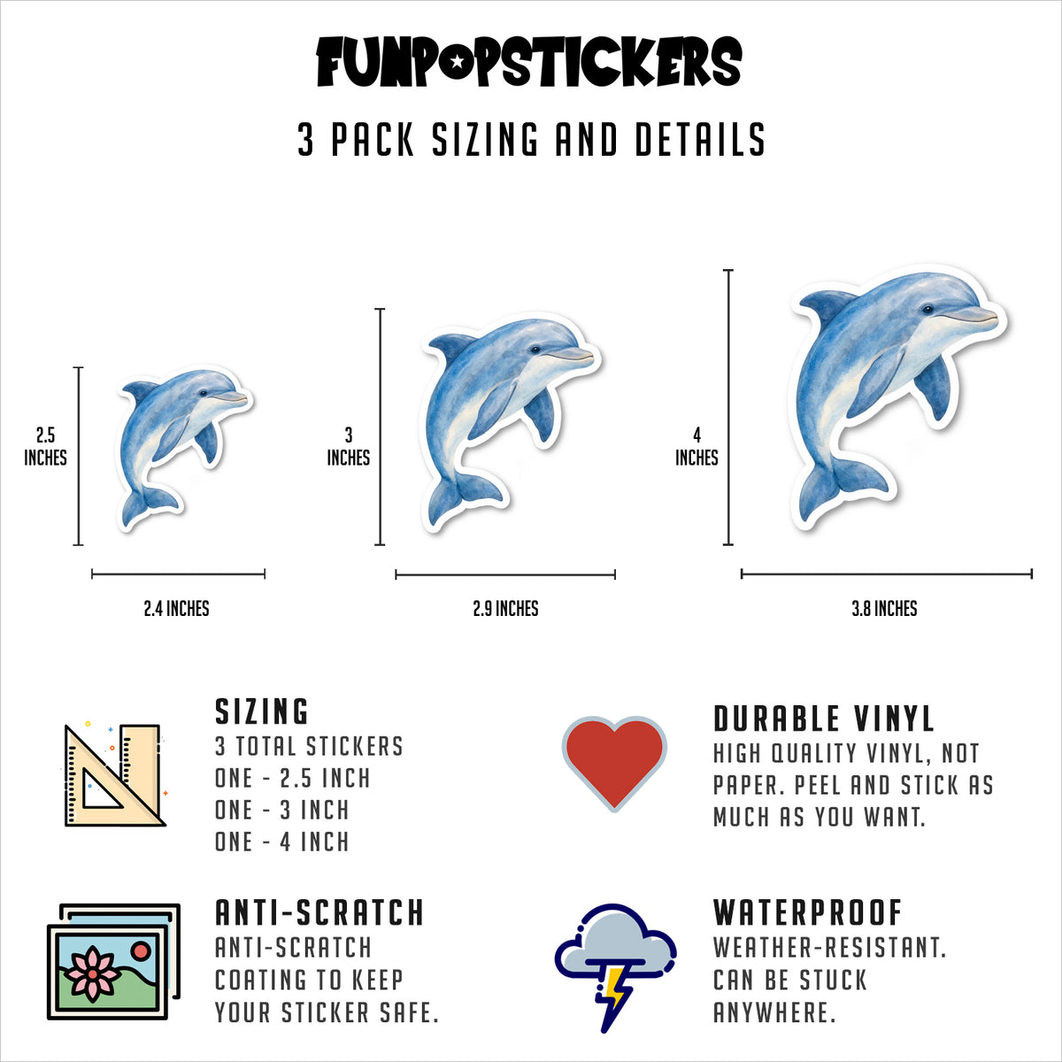 Dolphin Stickers Vinyl Stickers