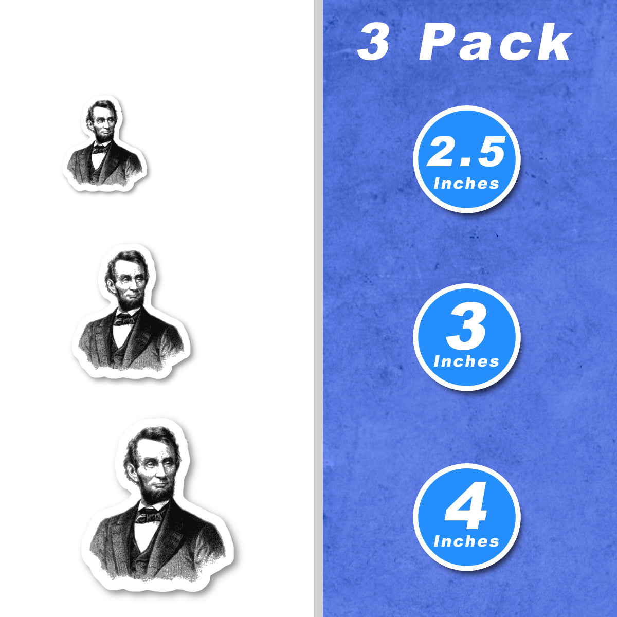 Abraham Lincoln Vinyl Stickers